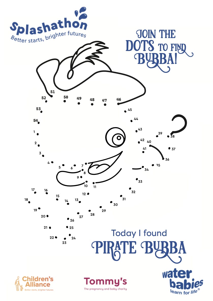 Splashathon dot to dot sheet