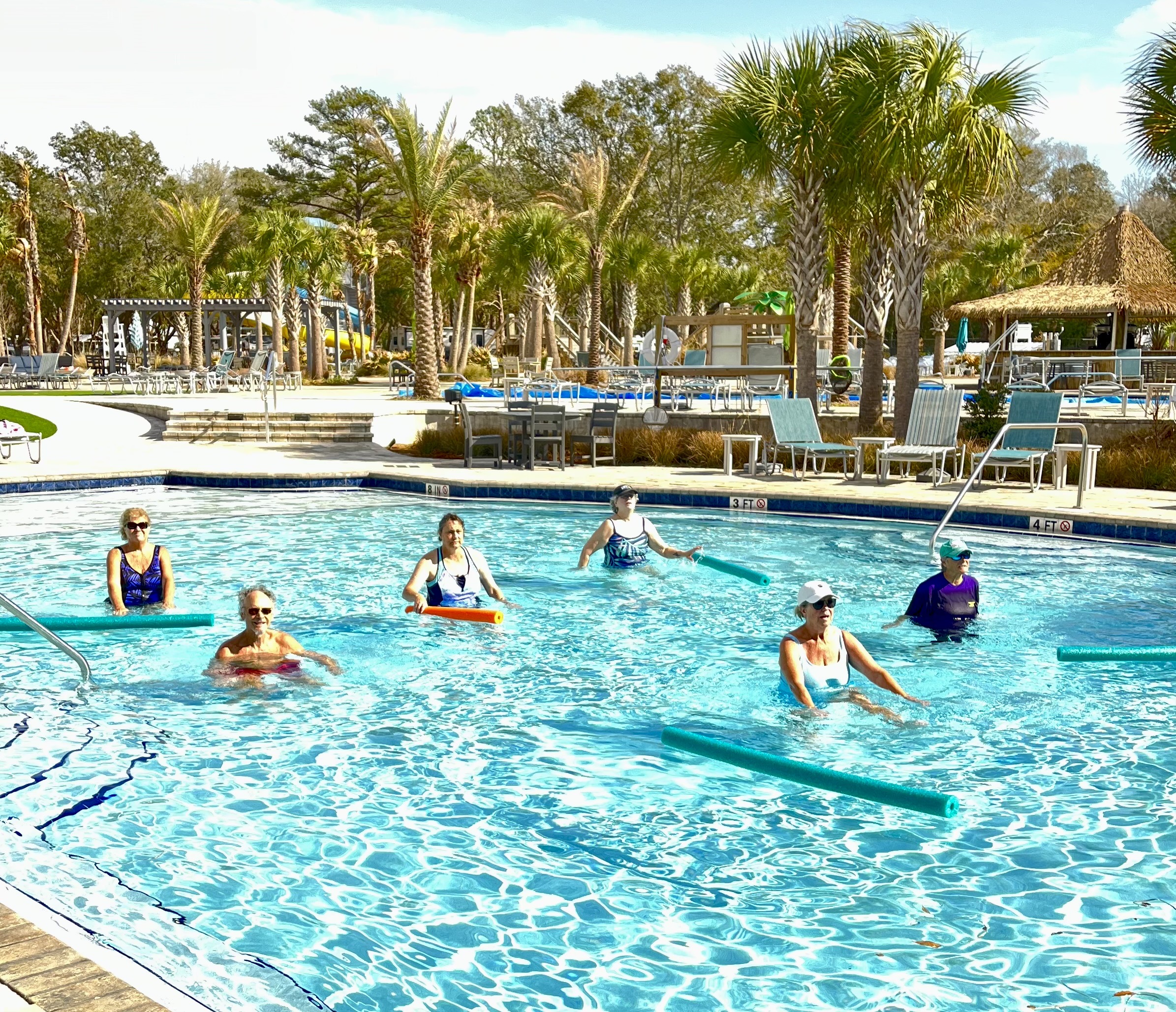 Water Aerobics at Splash RV Resort