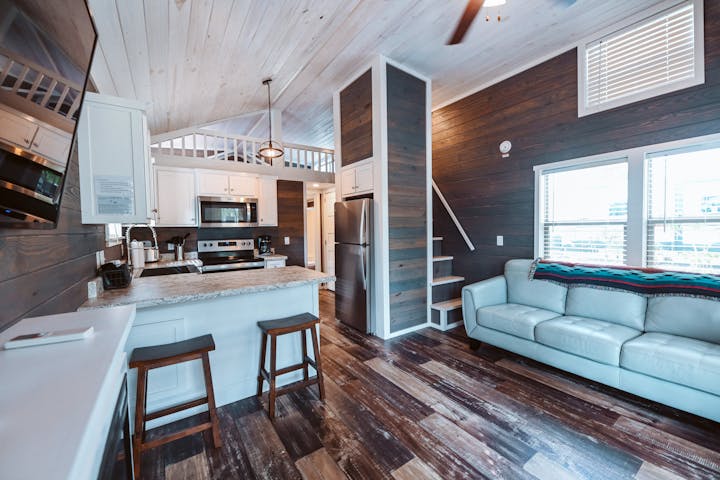 Interior of Luxury Cottage at Splash RV Resort