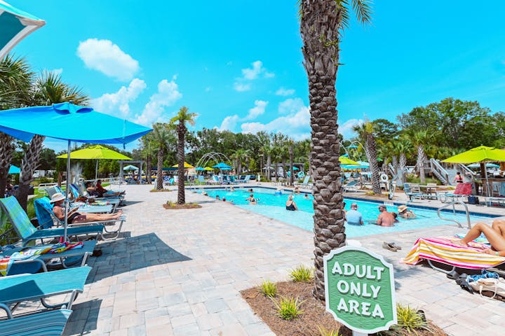 Adult Only Pool Area at Splash RV Resort