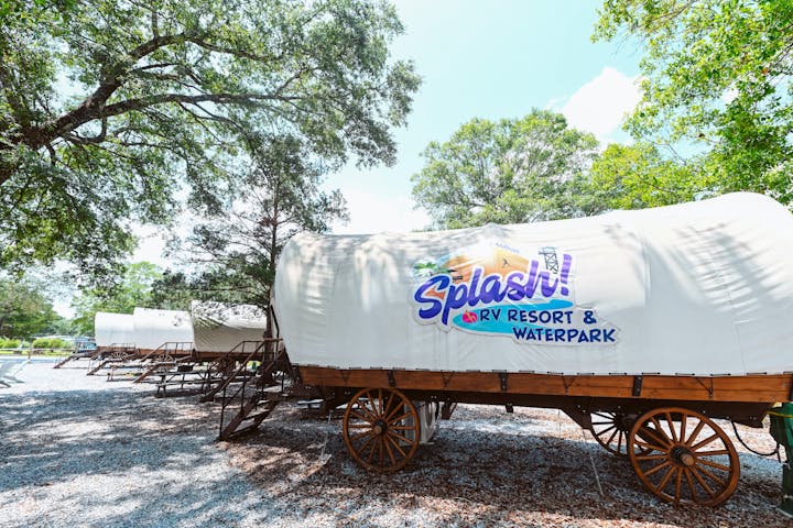 Luxury Conestoga Wagons at Splash RV Resort