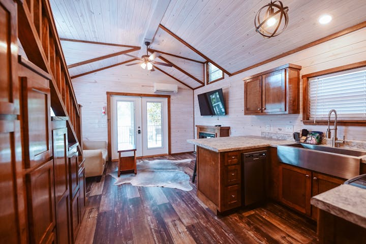 Interior of Luxury Cottage at Splash RV Resort