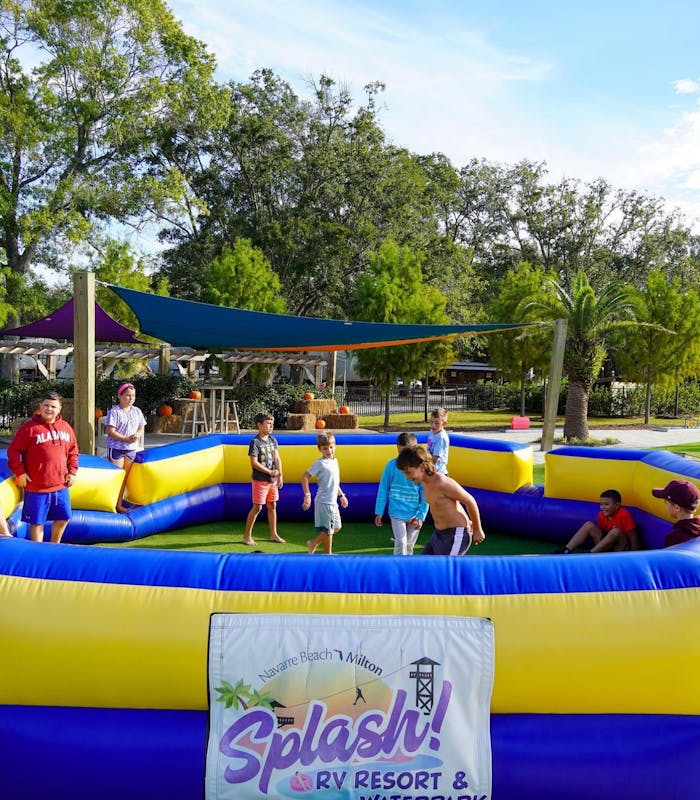 Gaga Ball Court at Splash RV Resort