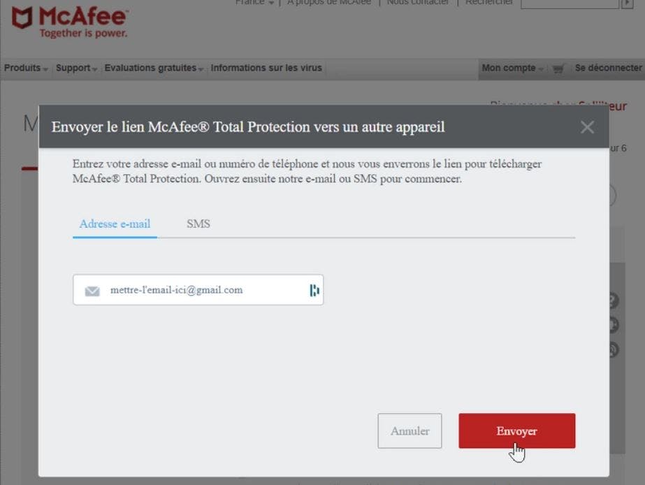 How to share your Mcafee subscription ? 