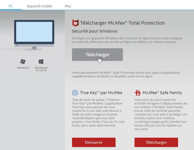 How to share your Mcafee subscription  ?