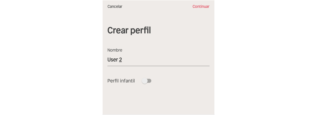 Crear un perfil de co-suscriptor en Nextory