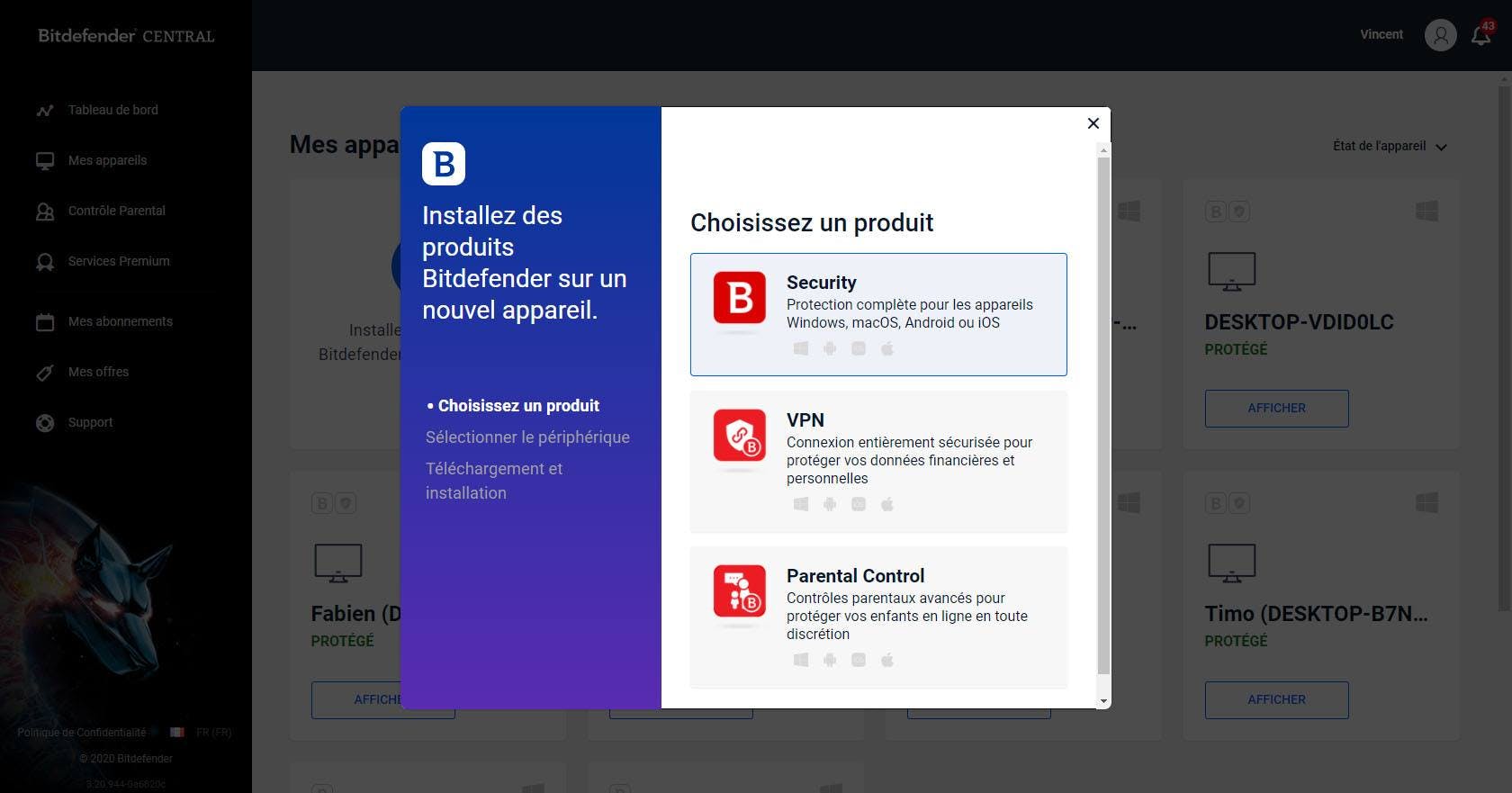 Como comparto mi sucripcion a Bitdefender ?