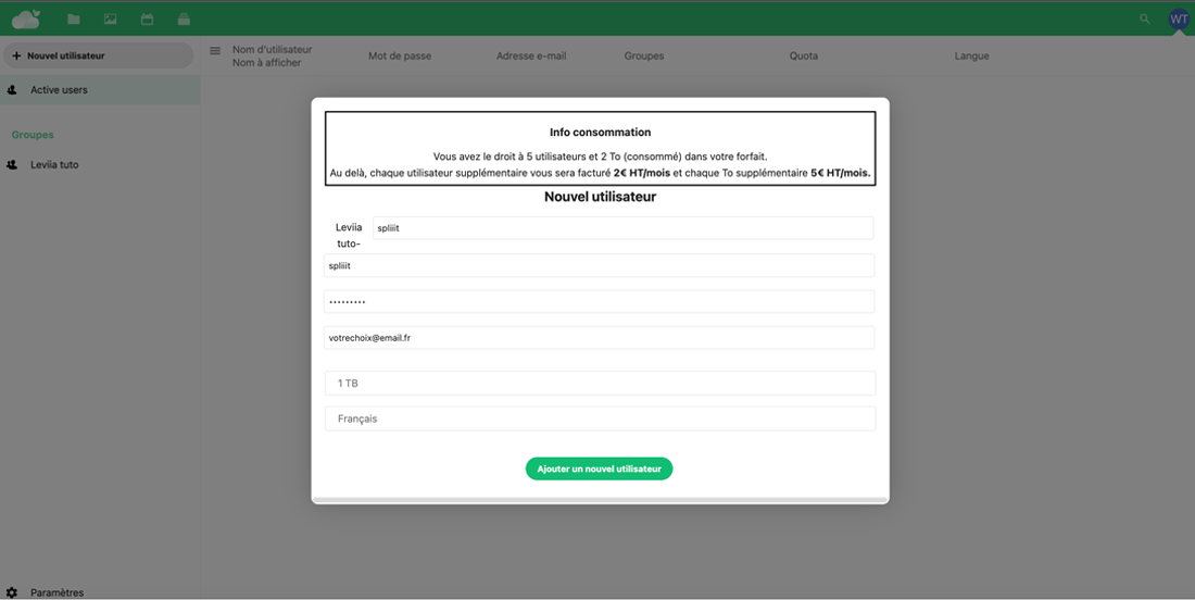 How to share your Leviia subscription ?