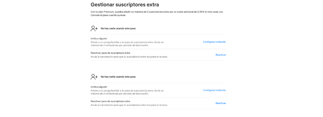 Asi puedes invitar a un suscriptor extra