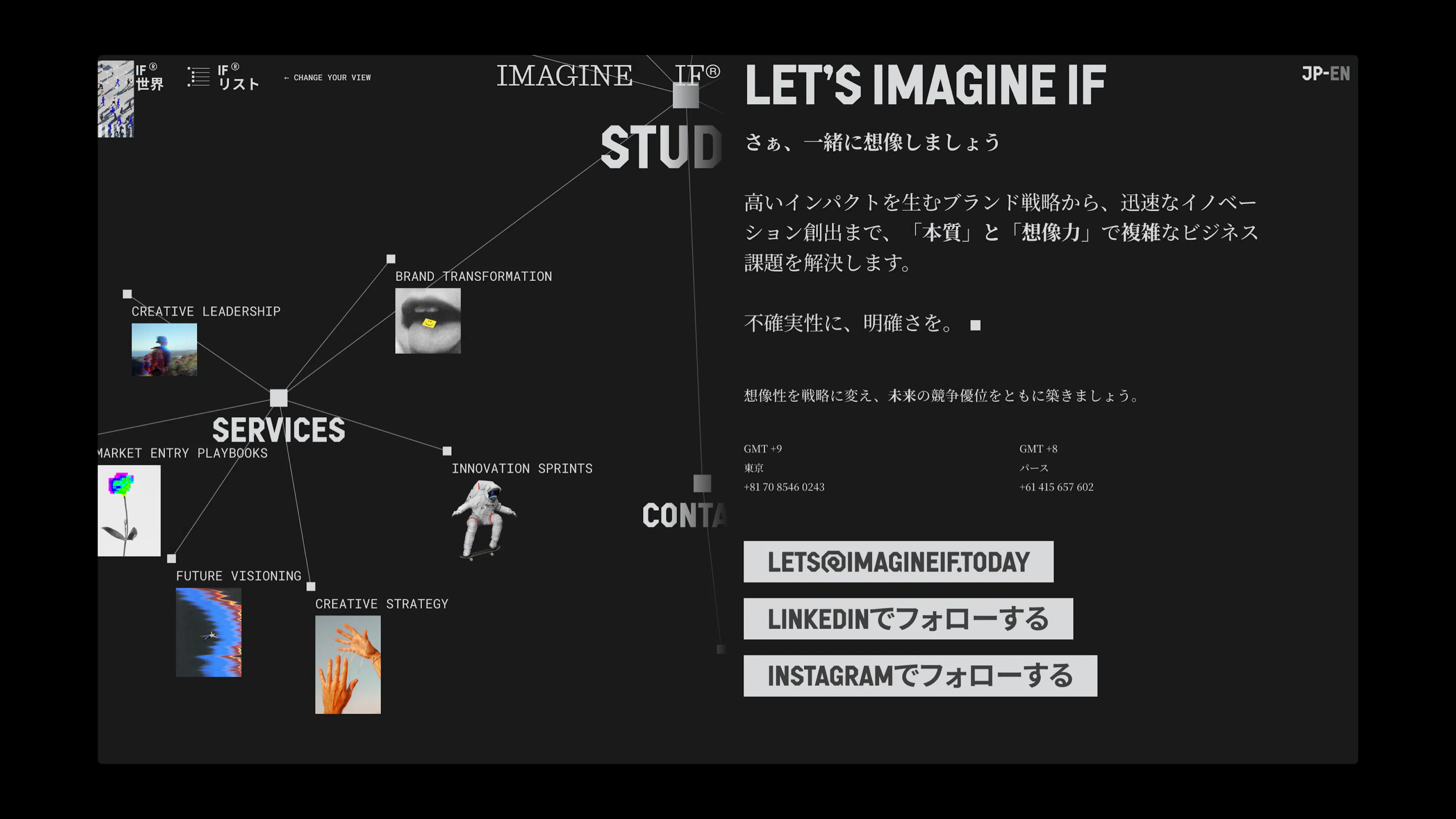 Imagine If Contact page