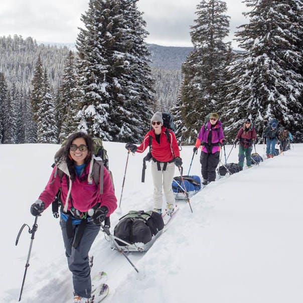 ski touring in Teton Valley, Idaho