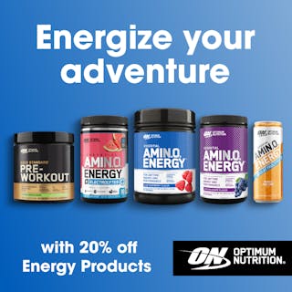 20% Off Optimum Nutrition Energy Products!