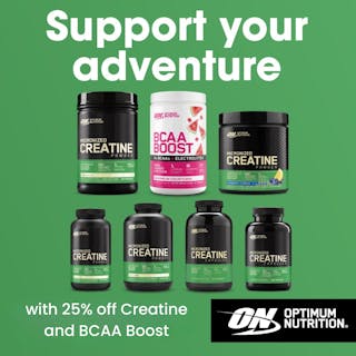 Support your adventure with Optimum Nutrition!