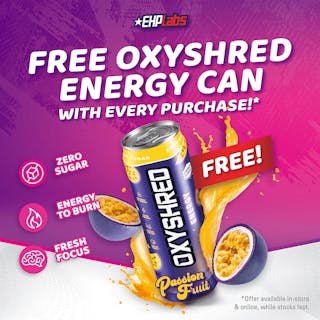 Free Oxyshred Energy Can With Every Purchase