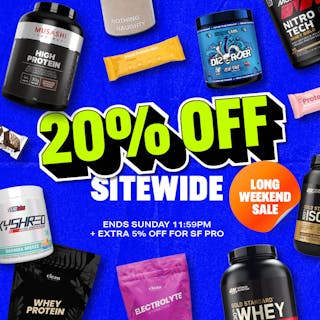 Long Weekend Sale - 20% OFF SITEWIDE