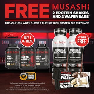 Free Gifts With Musashi 2kg Products!