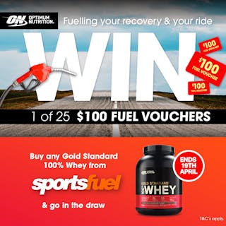 Be in to Win $100 Fuel Voucher with Optimum Nutrition Gold Standard Whey