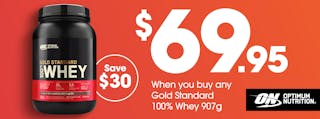 30% Off Optimum Gold Standard Whey 2lb