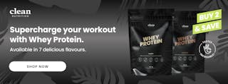 Save 10% When You Buy 2x Clean Nutrition Whey Protein