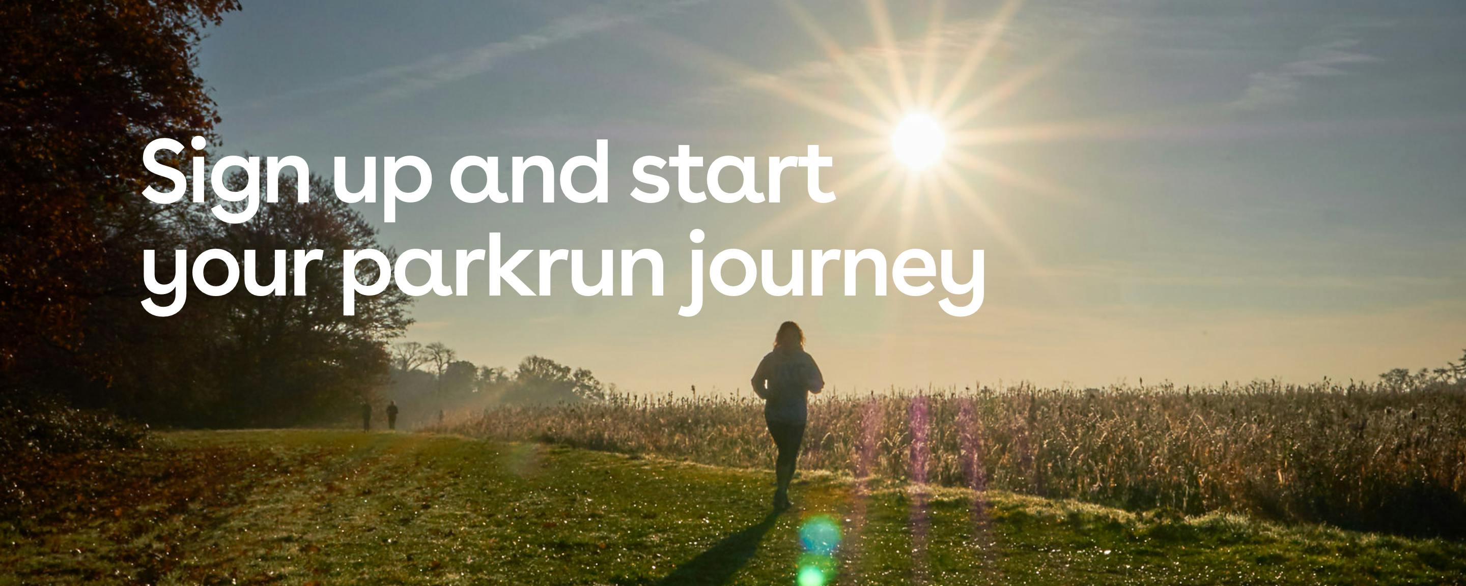 Sign up and start your Parkrun journey