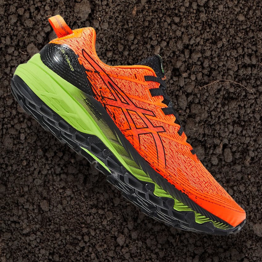 Men's GEL-TRABUCO 10, Shocking Orange/Black, Trail Running Shoes