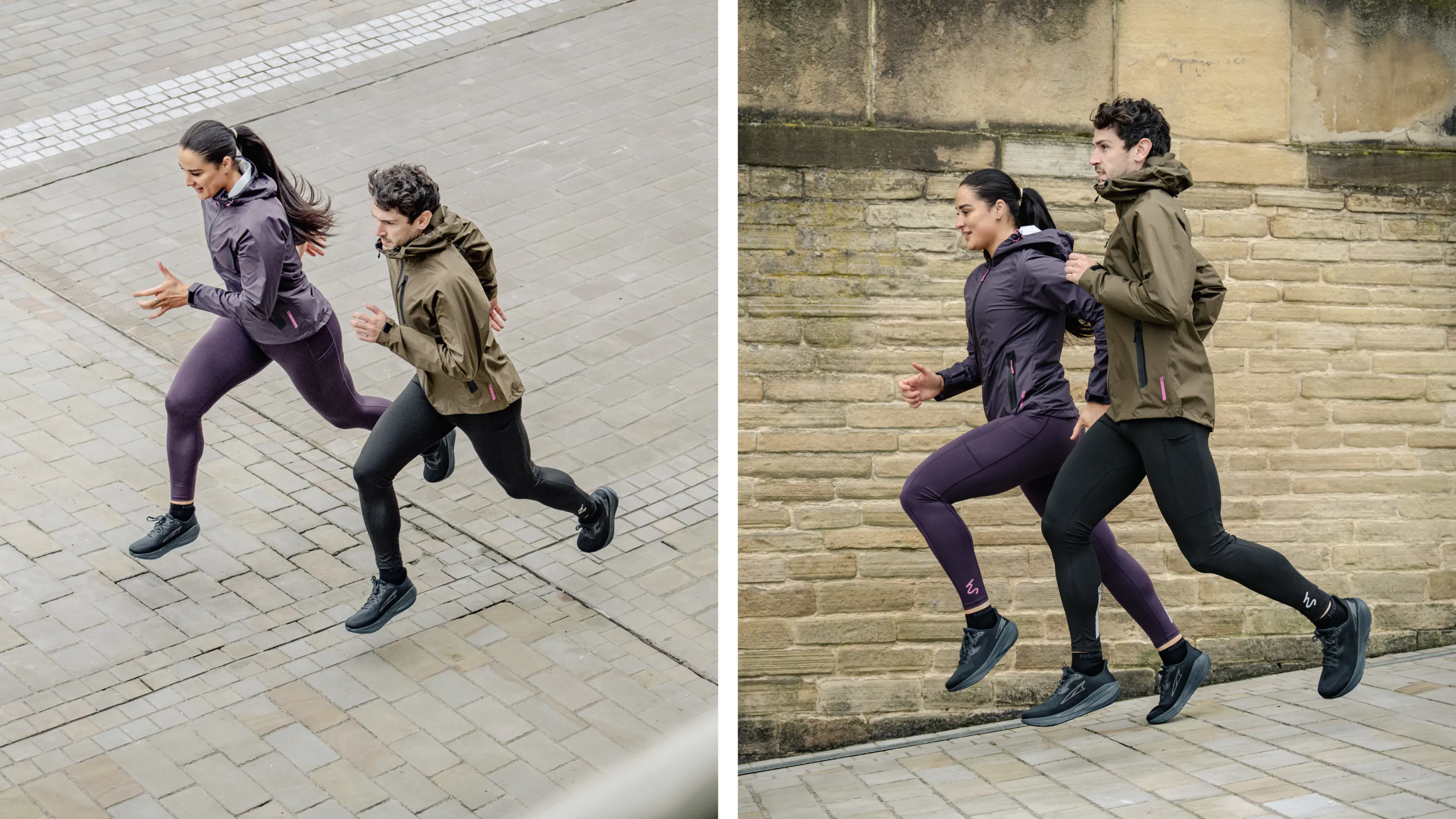 runners training for elevation in the city