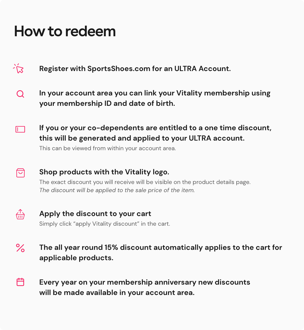 How to redeem