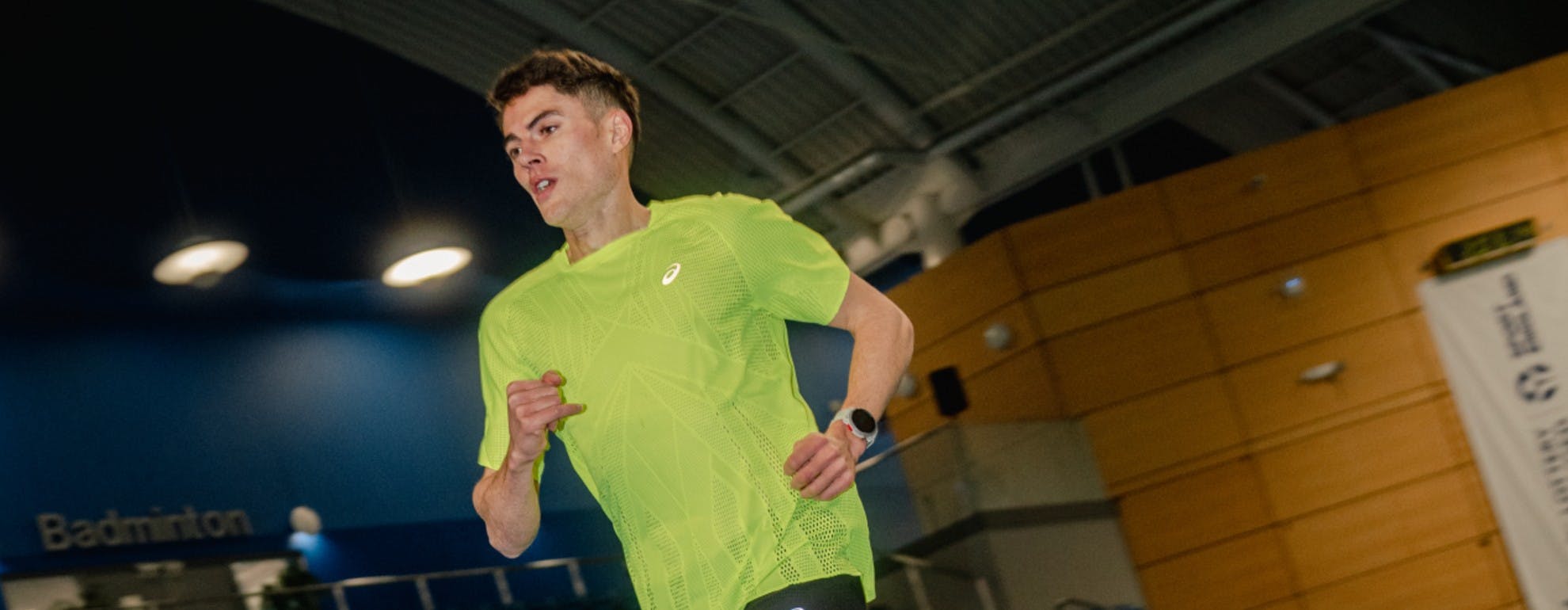 Phil Sesemann running in ASICS kit