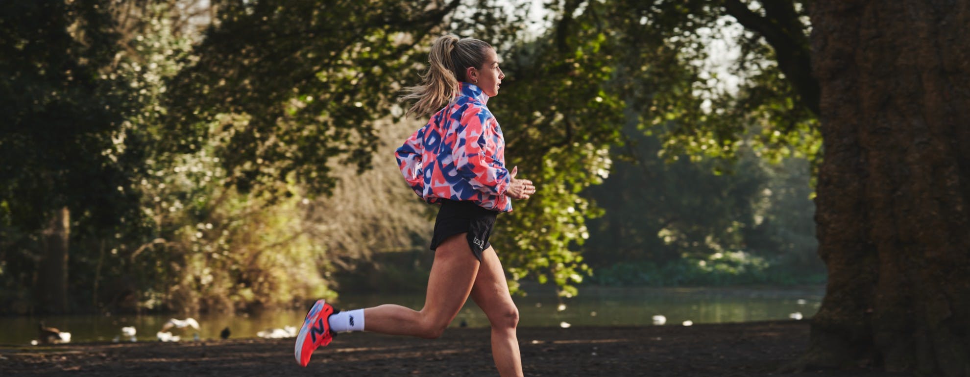 Lillie running in park