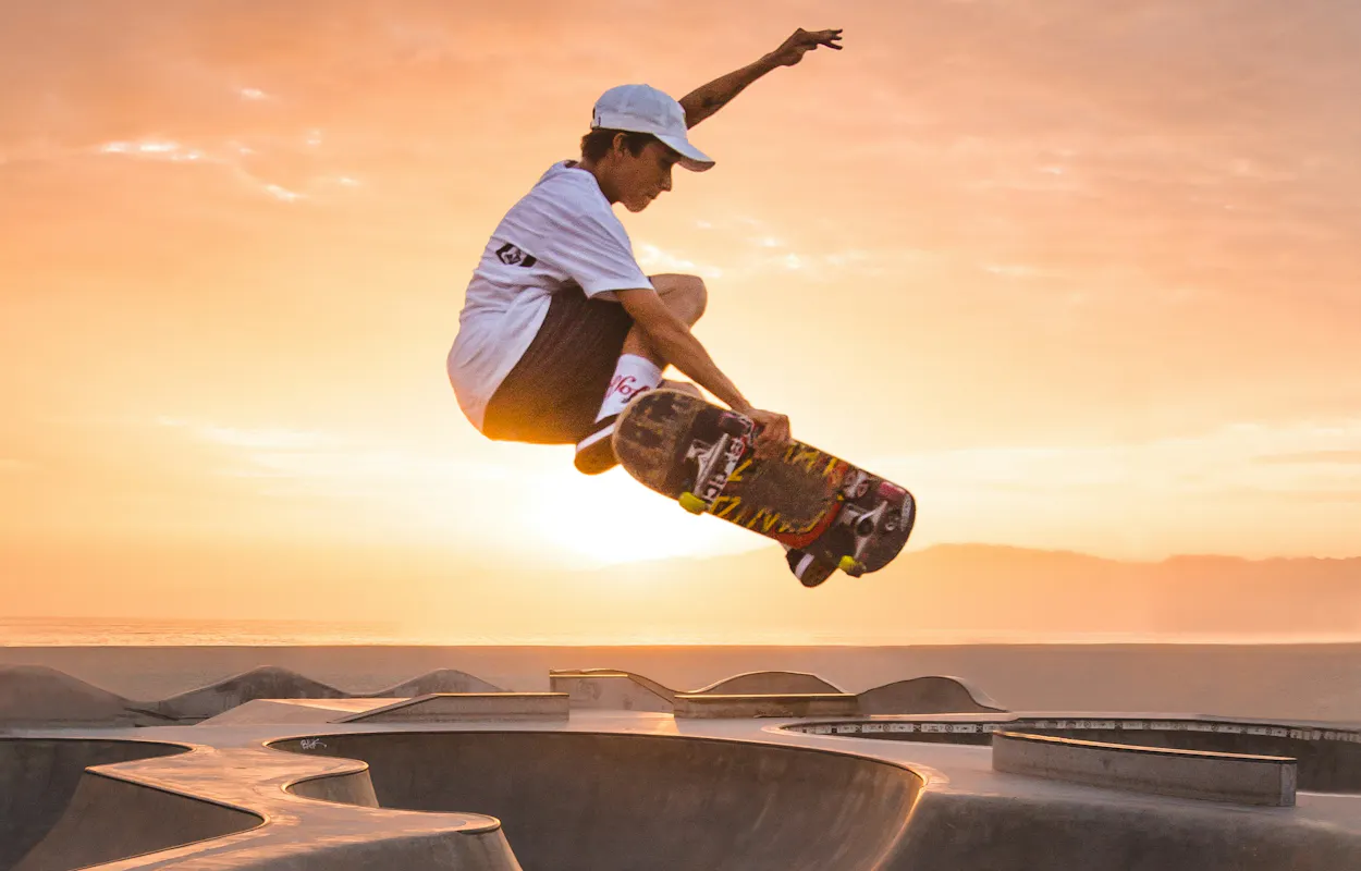 skateboarder-on-skatepark