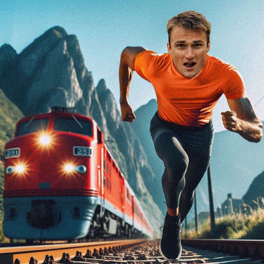 Article thumbnail for Man vs Train Strava Challenge