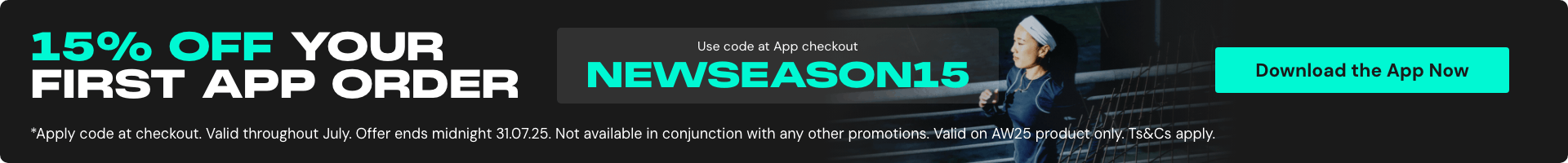 15% off your first app order