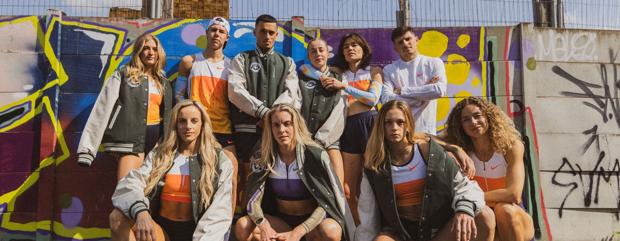 Running the show - SportsShoes.com sponsors the M11 track club which includes 800m Olympic gold medal winner, Keely Hodgkinson (front, second from left)