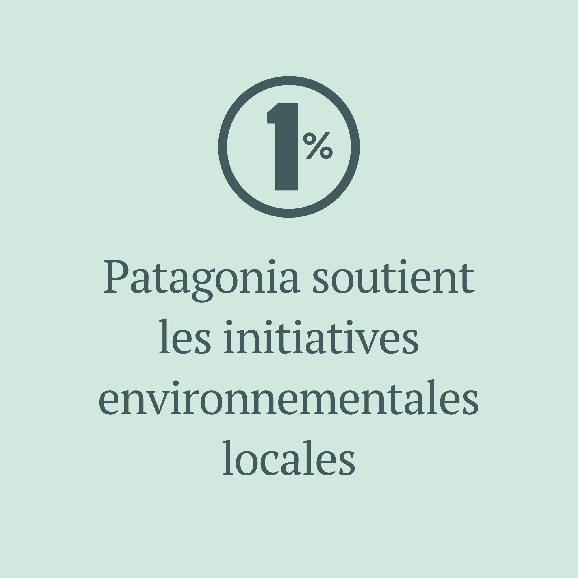Patagonia soutient les initiatives environnementales locales