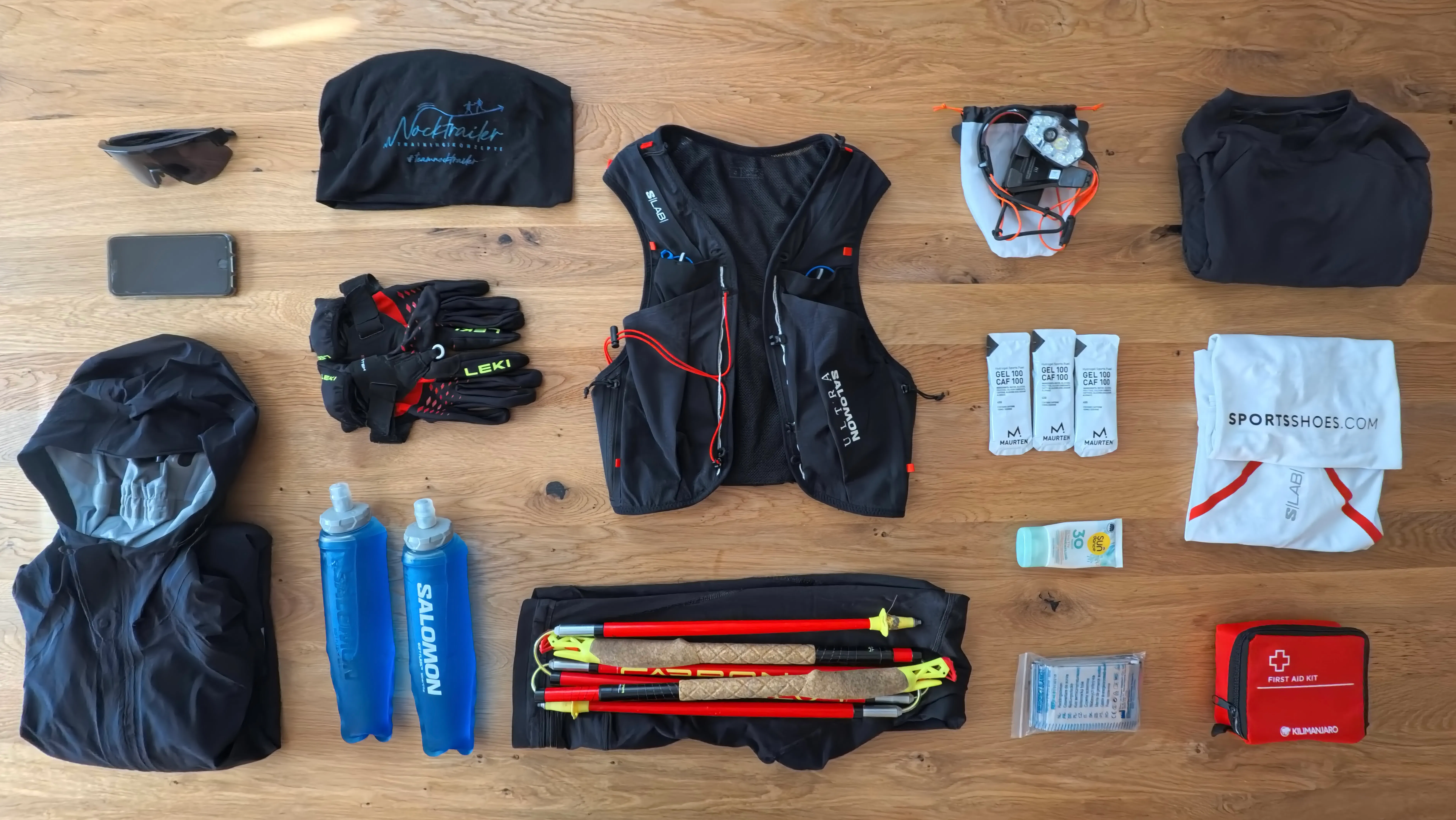 Gilet Da Corsa Uomo Donna Con Zaino E 2 Borracce 700 Ml – Leggero, Impermeabile, Con Fasce Riflettenti – Per Maratona E Trail