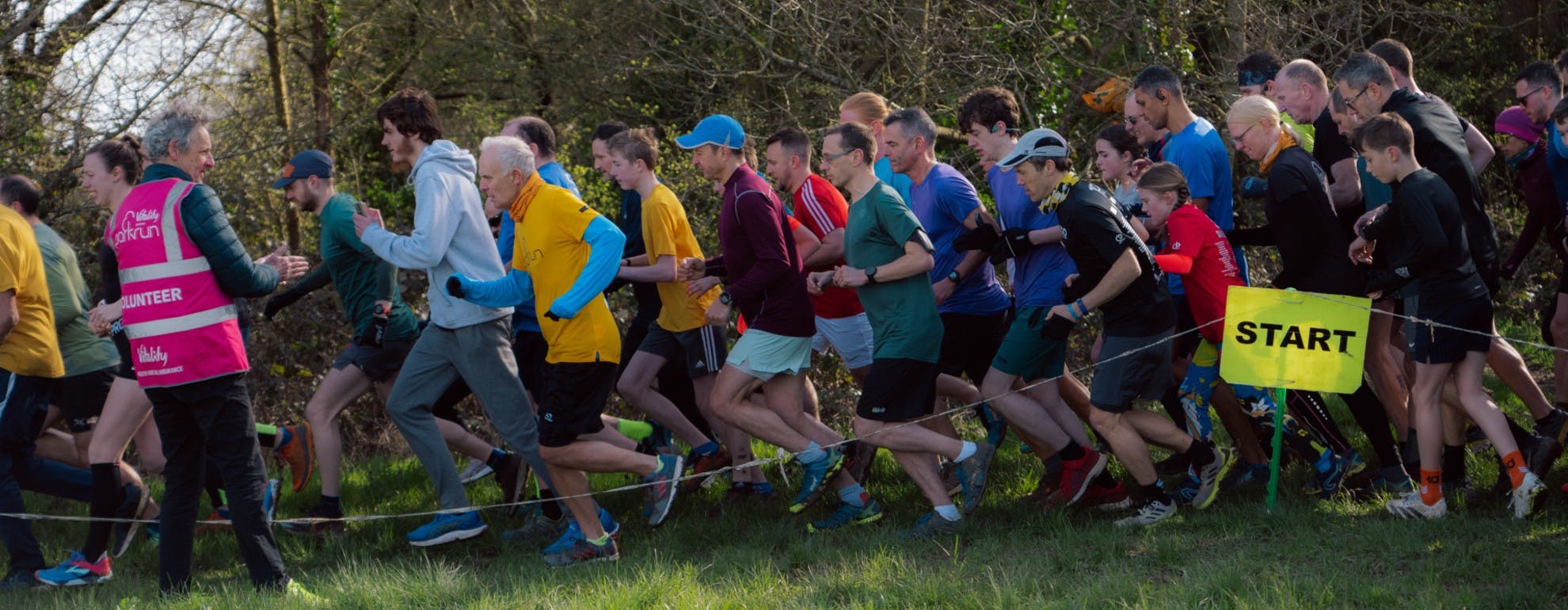 people starting a parkrun