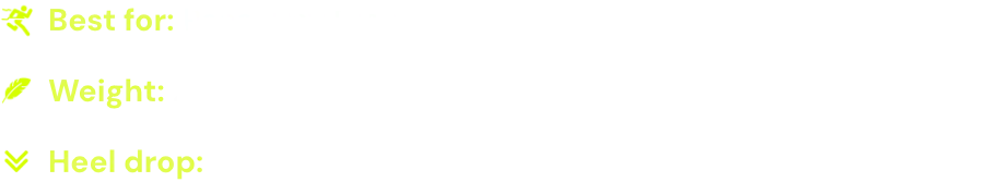 Technical details for UA Velociti Pro 2 neutral running shoe: 8mm offset, dual-density HOVR+ cushioning, and 9.4 oz weight. Optimized for versatility and daily performance training.