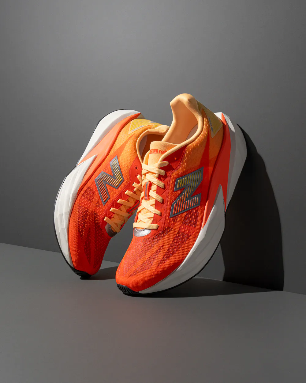 New Balance Rebel v5 orange running shoe 