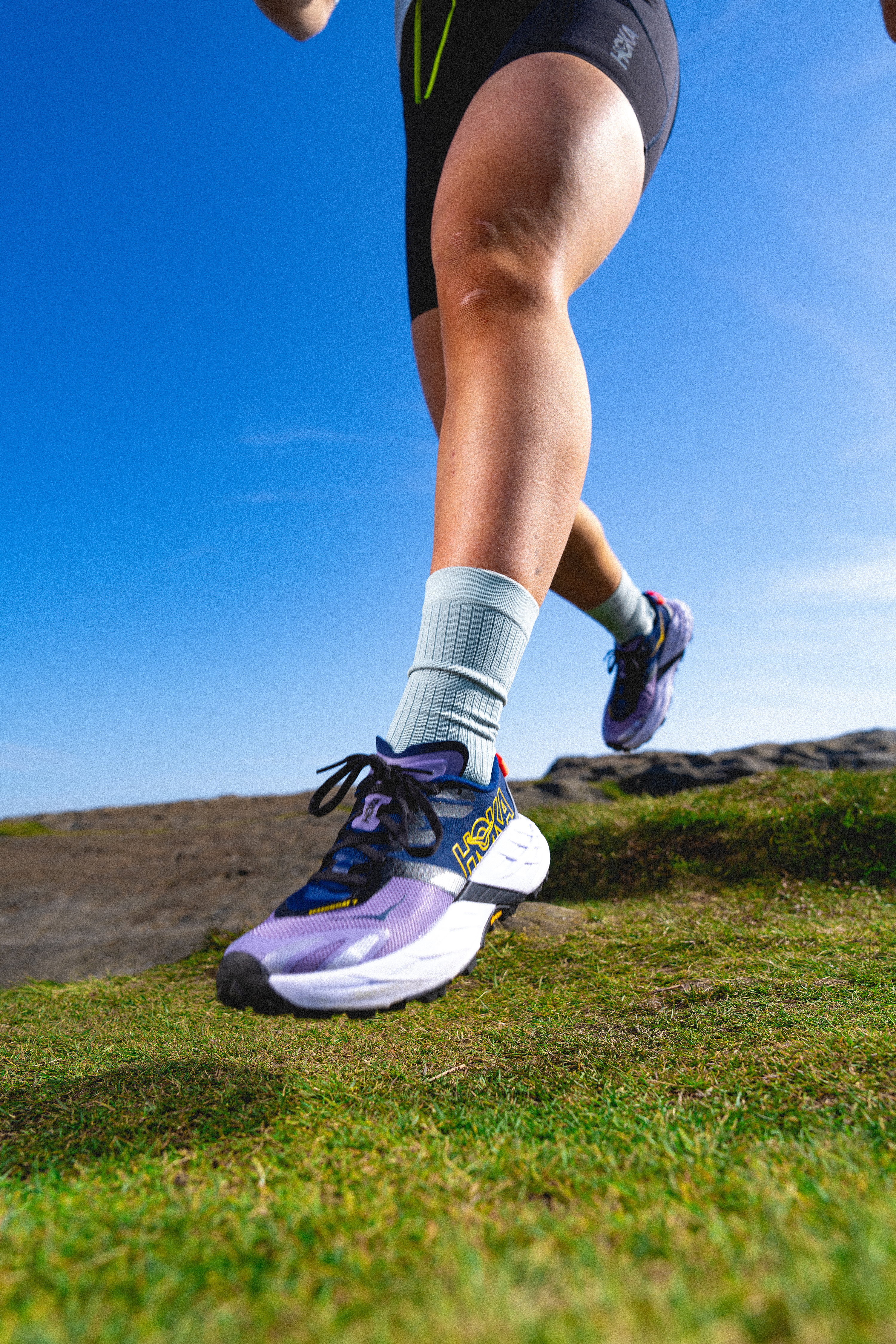 HOKA Speedgoat 7 purple trail running shoe 