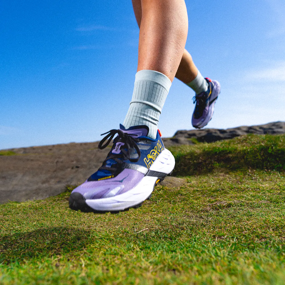 HOKA Speedgoat 7 purple trail running shoe