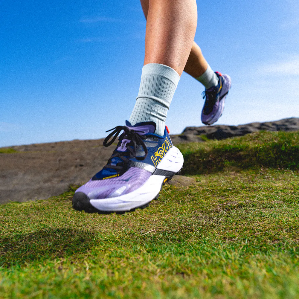 HOKA Speedgoat 7 purple trail running shoe