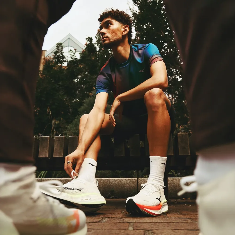 Mizuno men's running shoes and clothing
