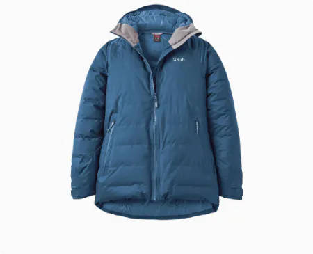 Rab Valiance jacket in navy blue