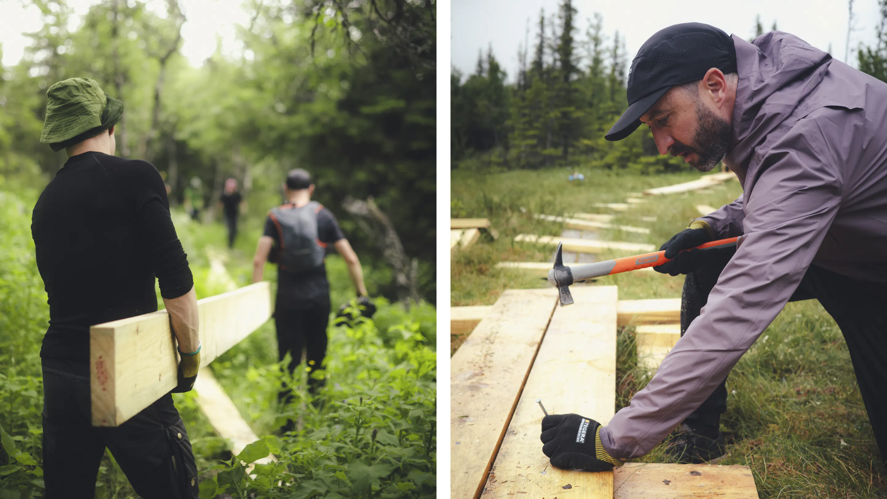 Kilian Jornet Foundation volunteers restoring Swedish trails in Åre