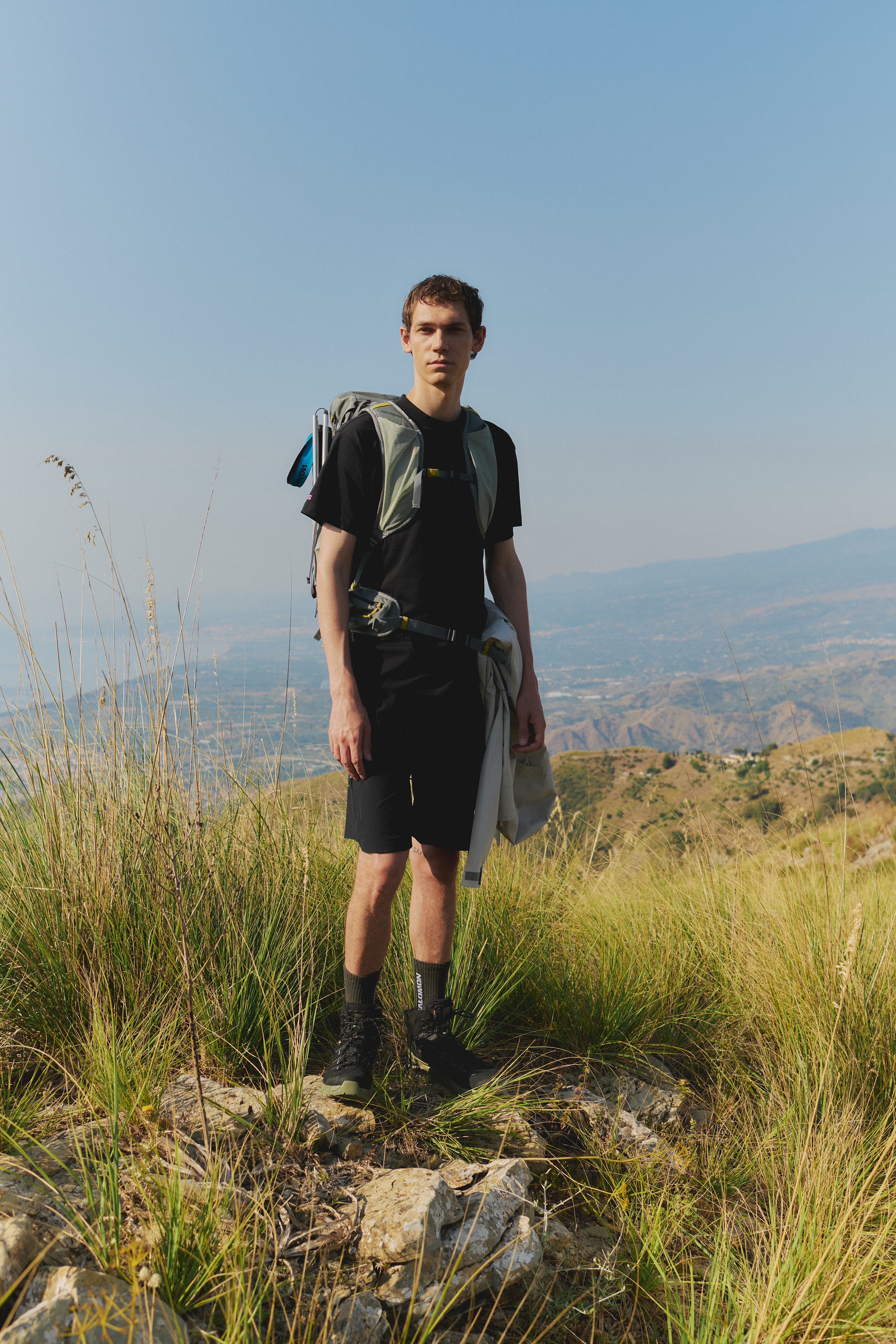 Men's hiking shoes and clothing