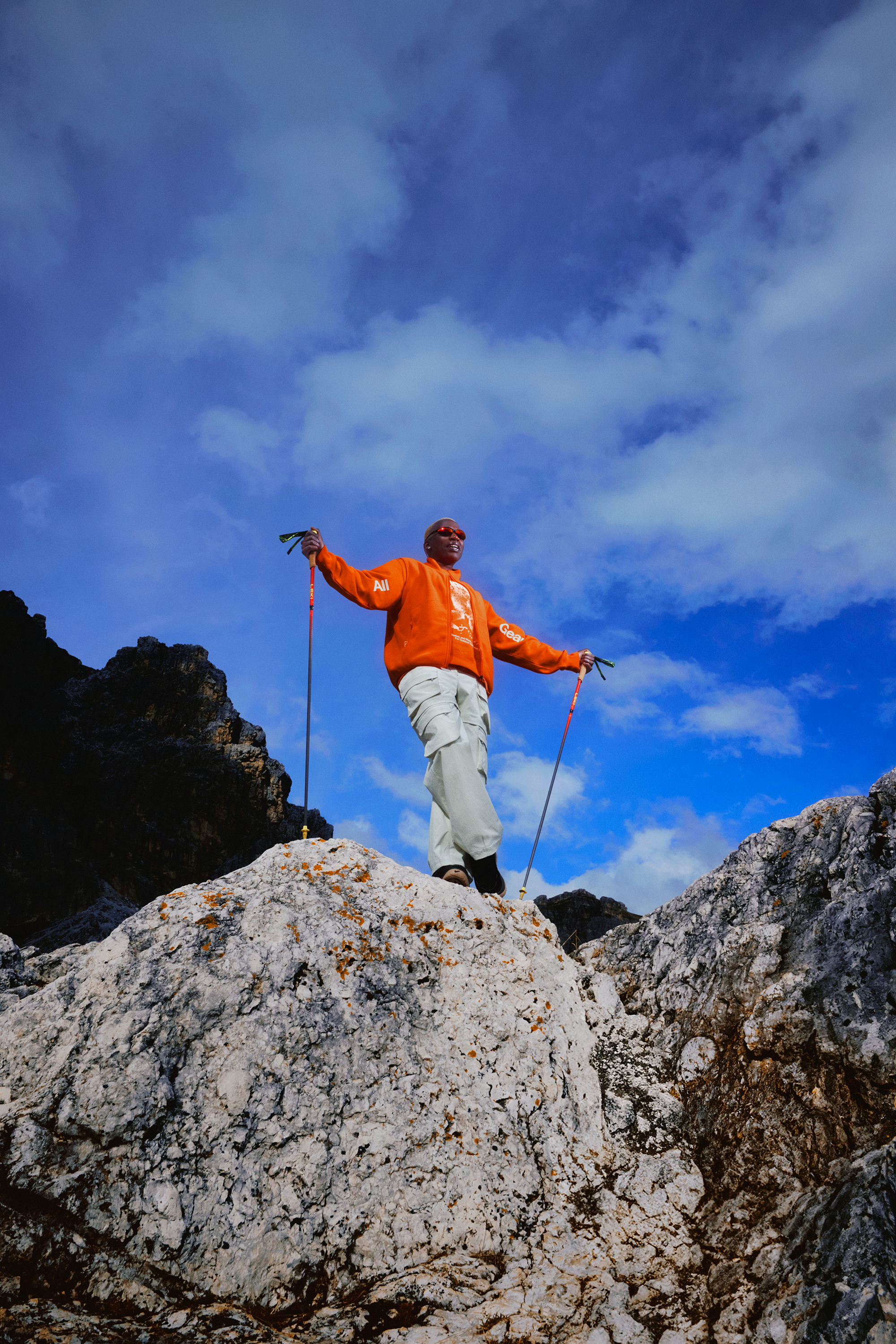 Womens hiking shoes and clothing 
