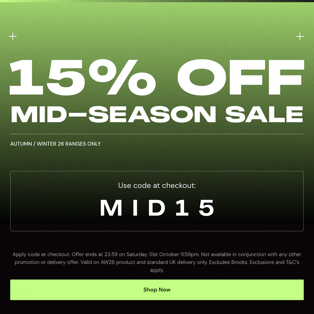15% off AW26 at SportsShoes.com with code MID15