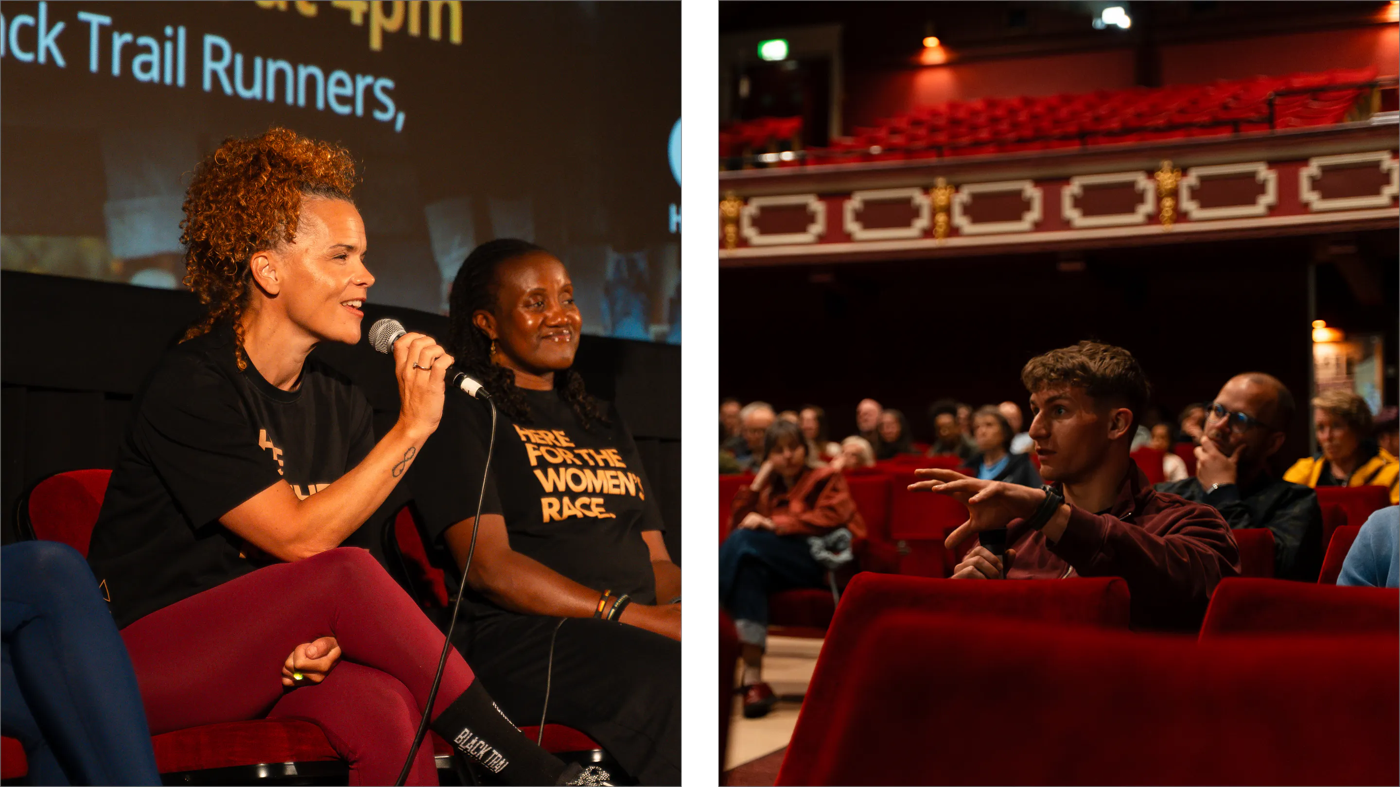 we are here film Q&A with black trail runners at hebden bridge cinema 