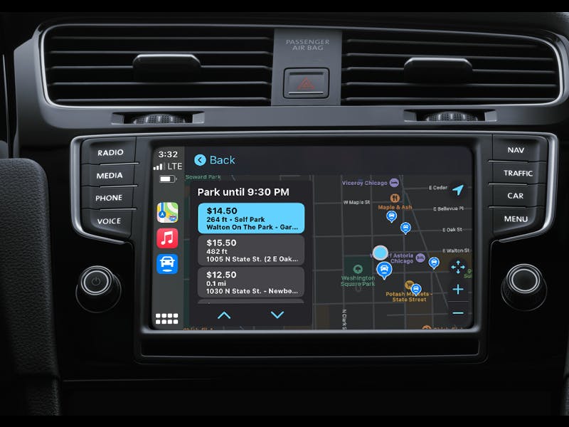 SpotHero for Apple CarPlay