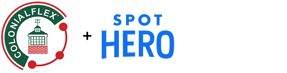 ColonialFlex and SpotHero logo